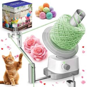 lot 19501 image: Yarn Winder  Electric Yarn Ball Winder, 13oz Dual Strong Tension Knit Spinner for Crocheting, Automatic Crochet Wheel for Knitting Christmas Birthday Gift, Swift Weaving Ball Yarning Cake Roller