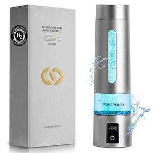 lot 19538 image: PUREPEBRIX Hydrogen Water Bottle Generator-Up to 8100 PPB Molecular Hydrogen, 12-Hour Hydrogen Retention, IHSA Certified SPEPEM Tech, Portable Hydrogen Bottle, Healthy Gift (Platinum)