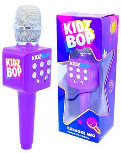 lot 19553 image: Move2Play, Kidz Bop Karaoke Microphone  The Hit Music Brand for Kids  Toy for Girls and Boys Ages 2, 3, 4, 5, 6, 7, 8 Years Old  Gift and Birthday Present