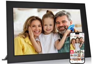 lot 19586 image: Frameo 10.1 Inch Digital Picture Frames Smart WiFi Digital Photo Frame with 1280x800 IPS Touch Screen HD, 32GB Memory, Auto-Rotate, Wall Mountable, Share Moments Instantly via Frameo App from Anywhere