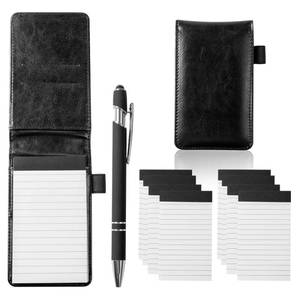 lot 20242 image: Camelmother 10 Pieces Small Notepad Holder Set Pocket Notebook 3 x 5 Inch with Pen