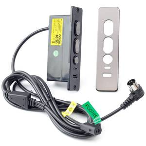 lot 20245 image: R22231010041 Controller with USB A C Ports Replacement for Dewert for Kaidi Lift Chair Motors Replace 23300047X000 DL-SK-091-D2-01, with 5 Function Key 5 Pin Male 2-Pin Female