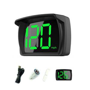 lot 20249 image: Shkalacar Car HUD Headup Display KMH MPH GPS Digital Speedometer with LED Large Font Display for Car Truck SUV Motorcycle