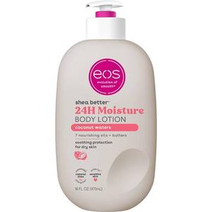 lot 20251 image: eos Shea Better Body Lotion Coconut Waters, 24-Hour Moisture Skin Care, Lightweight and Non-Greasy, Natural Shea, Vegan, Coconut Body Lotion, 16 fl oz