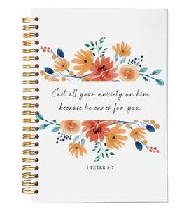 lot 20297 image: NEGIGA Christian Notebook Journal, Bible Journaling Notebook, Gratitude Prayer Journal Notebook, Inspirational Christian Religious Gifts for Women, 1 Peter 57, Spiral Bound 5.5x8.3