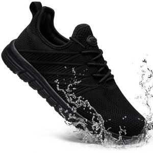 lot 20313 image: Taquco Non Slip Work Shoes for Women Slip On Sneakers Water Resistant Shoe Slip Resistant Food Service Waterproof Zapatos Antideslizantes para Mujer (Black,9.5)