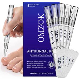 lot 20321 image: Toenail Fungus Pen - Toenail Treatment Extra Strength, 25percent Undecylenic Acid, Tea Tree Oil - Nail Repair Pen for Damaged Nails - 5PCS