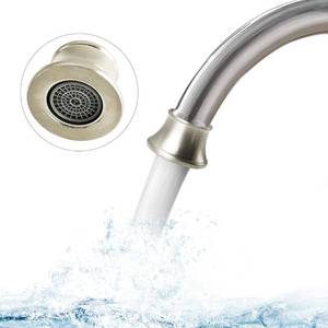 lot 20354 image: Faucet Aerator Compatible with Moen 116618BN, Faucet Parts High Flow Sink Aerator Replacement for Shower Bathroom Kitchen 2.2 Gallon Per Minute,Brushed Nickel Finish