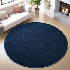 lot 20393 image: Nuttumico Ultra Soft Round Area Rugs for Living Room Bedroom, 4x4 Feet Navy Blue Washable Non-Slip Indoor Rugs, Thickened Memory Foam Modern Indoor Circle Carpet for Boys Girls Room Home Decor
