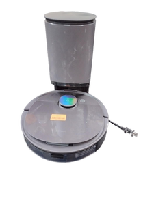 lot 5896 image: Deebot. Robotic Vacuum Cleaner with Self-Emptying Station used vacuum missing two front brushes
