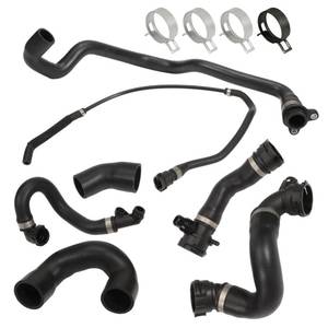 lot 5908 image: KASturrboo Radiator Coolant Water Hose Pipe Kit (7 Hoses) for N51B30A Engine 2007-2011 E90 128i 325i 328i 330i, Replace# 11537545890 1712761851 17117524710