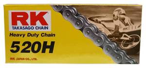 lot 6239 image: RK Racing Chain M520HD-116 (520 Series) 116-Links Standard Non O-Ring Chain with Connecting Link