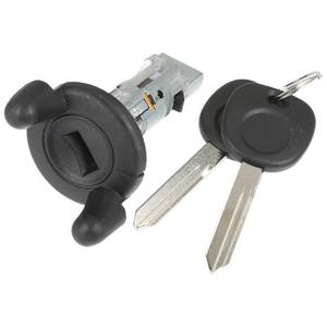 lot 6247 image: VekAuto Ignition Lock Cylinder Kit Compatible for GMC Envoy 2002-2009 for Chevrolet Trailblazer 2002-2009, Durable Metal Silver Tone Ignition Switch Cylinder Steering Lock Cylinder wKey