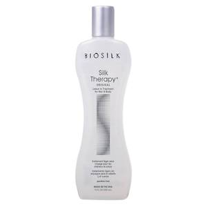 lot 6257 image: BioSilk Silk Therapy Original, Reconstructing Leave-In Hair Treatment, Adds Shine, Smooths and Prevents Split Ends, Sulfate-Free, Paraben-Free, Cruelty-Free, 12 Oz