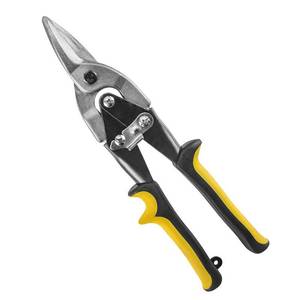 lot 6271 image: A10 Inch Aviation Tin Snips, Heavy Duty Chrome Vanadium Steel Metal Cutter Shears for Cutting Sheet Metal, CR-V Straight Cut