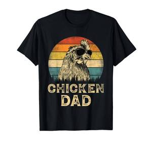 lot 6276 image: Port and company size XL Vintage Chicken Dad Chicken Lovers Daddy Fatherfts Day T-Shirt