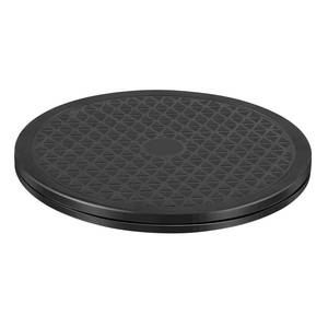 lot 6280 image: Lazy Susan 12 inch with Steel Ball Bearings Large Lazy Susan Turntable Rotating Swivel Stand for Flat Panel Monitors, TVfts, Potted Plants, Stereo Speakers, Black