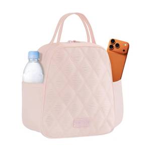 lot 6291 image: SODEER Lunch Box for Women Insulated,Soft Lightweight Lunch Cooler,Leakproof Adult Lunch Bag for Work Camping Picnic Beach,Pink