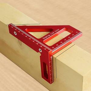 lot 6312 image: KETIPED 3D Multi-Angle Measuring Ruler,4590 Degree Aluminum Alloy Woodworking Square Protractor,Drawing Line Ruler, Miter Triangle Ruler High Precision Layout Measuring Tool for Engineer Carpenter,R
