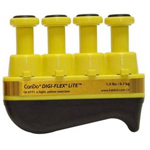 lot 6351 image: CanDo Digi-Flex Lite, Yellow, Hand Exerciser for Finger Strengthening, Rehabilitation, and Therapy (10-3771)