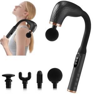 lot 6376 image: UFFAE Massage Gun with Upgraded Extension Handle, Back Massager for Pain Relief Deep Tissue, MusclesNeckShouldersWaistLegs Massager with 4 Massage Heads and 6 Speed Levels and 3 Massage Modes