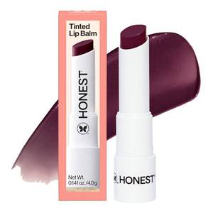 lot 6389 image: Honest Beauty Moisturizing Vegan Tinted Lip Balm, Antioxidant-Rich, Acai Extracts Avocado Oil, Paraben and Cruelty-Free, Plum Drop