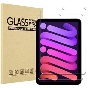 lot 6390 image: ProCase 2 Pack Screen Protector for iPad Mini 7 (A17 Pro) 2024 and Mini 6 2021 8.3 inch, Tempered Glass for iPad Mini 7th6th Generation A2993 A2995 A2996, Case Friendly -Clear