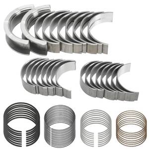 lot 6398 image: STD Main and Rod Bearing with Piston Rings Compatible with Chevy GM LS Gen III IV 4.8L 5.3L - LM7 LR4 L59 LS4 LY2 L20 LY5 LMG LMF LH6 LC9 L33 V8 1999-2016 Replace 2M4978 MS2199P CB663 41859CP