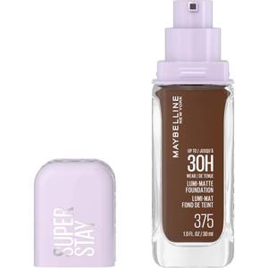 lot 6431 image: Maybelline Super Stay Lumi-Matte Foundation, Lightweight and Buildable Full Coverage Foundation Makeup For Up To 30HR Wear, 375, 1 Count