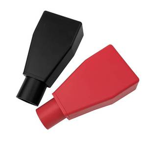 lot 10224 image: MGI SpeedWare Top Post Car Battery Terminal Boot Covers, Made in the USA, Red  Black Pair (20 AWG)