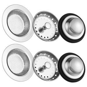 lot 10237 image: Kitchen Sink Drain Strainer 6 Pack Stainless Steel Sink Stopper, Anti-Clogging Kitchen Sink Drain Basket for Kitchen Sink Strainer Replacement Set