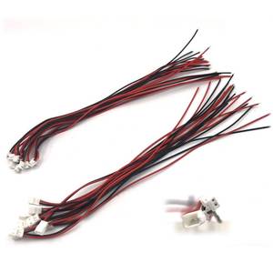 lot 10239 image: DEVMO 10pairs 24AWG JST ZH1.5mm 2PIN Micro Electrical Male and Female Connector Plug with 150mm Wire Cables