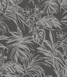 lot 10241 image: Erfoni 16.9ftftx118ftft Grey Peel and Stick Wallpaper Tropical Leaf Removable Contact Paper Dark Grey Self Adhesive Stick on Wallpaper Modern DIY Wall Paper for Laundry Room Cabinets Waterproof Vinyl Roll