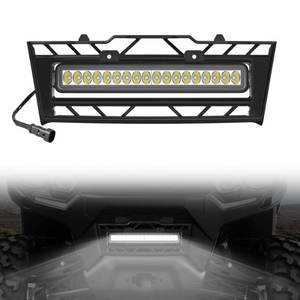 lot 10244 image: XATVXUTV Front Mesh Grille with LED Light for Can-Am Defender, Waterproof Front Mesh Grill with Adjustable Spotlights for Can-Am Defender HD7 HD9 HD5 HD8 HD10 MAX 2020-2025 Accessories