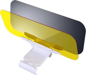 lot 10248 image: DayNight Polarized Sun Visor Extender for CarTrucks, Anti-Glare UV Protection Clip-On Shield, Shatterproof Optical AcrylicHeat ReducerUniversal Adhesive-Free Sun Visor for Car Windshield