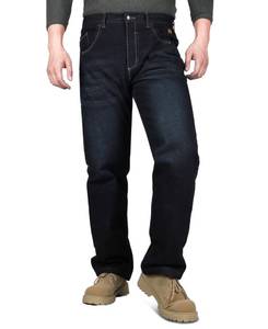 lot 10306 image: KONRECO FR 34-30 Pants for Men Flame Resistant 14oz Heavy Duty Denim Pre-Washed Relaxed FR Jeans