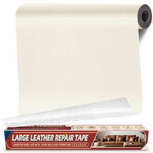 lot 10315 image: Leather Repair Tape Patch, 17 x 79in Self Adhesive Leather Patches for Furniture,Vinyl Repair Kit for Car Seat, Couch, Chairs, Boat Seat, Sofa Beige Whitein