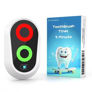 lot 10321 image: Toothbrushing Timer for Kids 2 to 3 Minutes, Funny Novelty Gift for Kids Adults, Magnetic Waterproof Timer with Color Lights in Bathroom for Children Training Coach (White)