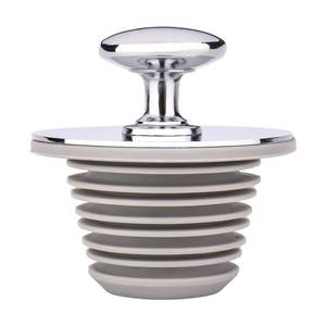 lot 10323 image: Bathtub Drain Stopper,Tub Silicone Stopper,Bathtub Drain Replacement Accessories,Suitable for Bathtubs,Sinks,Washbasin Drain Ooutlet Rubber Drain Stopper(Chrome)