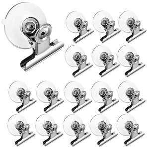 lot 10346 image: Boao Suction Cup Clip Plastic Round Suction Cup Clamp Holder for Hanging Home Office Accessories (16)