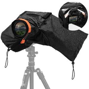 lot 10353 image: KandF CONCEPT Professional Camera Rain Cover, Waterproof Raincoat for DSLR Cameras and Lenses, Photography Camera Protector Accessories