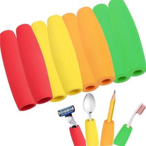 lot 10358 image: 8-Pack Foam Grip Tubing for Utensils - 4 Sizes No-Cut Utensils Adaptive Grip Handle for Utensils Tools and Pens - Built up Tubing Padding Grips Aid for Elderly, Disabled, Arthritic, Handicapped