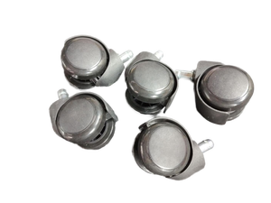 lot 10364 image: Set of 5 Rolling Office Chair Caster Wheels