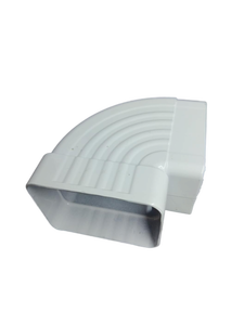 lot 10373 image: White Metal Dryer Vent Elbow Connector
