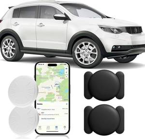 lot 10383 image: GPS Tracker for Vehicles, 2PCS Tracker Device for Vehicles No Subscription No Monthly Fee, Car Tracker Device Hidden, Work with Find My (iOS Only), Magnetic Real-Time Car Tracker for Cars Kids Dogs