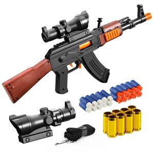 lot 10430 image: Soft Bullets Toys Guns for Boys Toy Gun Sniper Rifle with Sight Lanyard Realistic Toy Foam Blasters Cool Toys for Kids Ages 8-12 Fidget Toys Gifts for Boys Adults.
