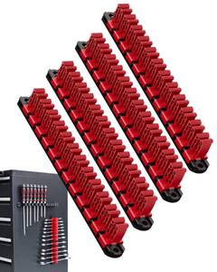 lot 10438 image: DEHOYI Magnetic Screwdriver Organizer and Wrench Organizer for Workshop, Garage  Heavy-Duty Tool Organizer with Magnet and Space-saving tool holder  Gift for father, brother, boyfriend (1pc, red)