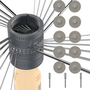 lot 10465 image: SONNLER Tungsten Electrode Sharpener Grinder Head,TIG Welding Tool with Cut-Off Slot with 6 size 8Angles, 48 Holes, 10 Double Diamond Wheels, 3 CNC Mandrel Suitable For Most Rotary tool