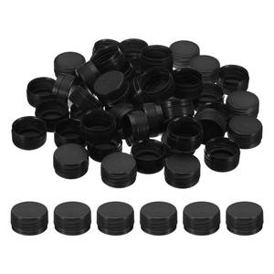 lot 10472 image: PATIKIL 1.2inch Plastic Bottle Caps for Crafts, 50Pcs Reusable Protection Bottle Screw Lids for Empty Container DIY Scrapbook Decorations, Black