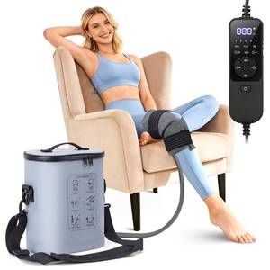 lot 11880 image: Cold Therapy Machine, Portable Ice Machine for Knee After SurgeryProgrammable Knee Replacement Recovery System, Cryotherapy for Post Surgery Recovery Sports Injuries, Reduce Swelling, Circular Gray